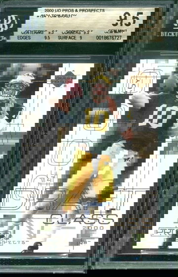 2000 UD PROS & PROSPECTS #124 TOM BRADY BGS 9.5