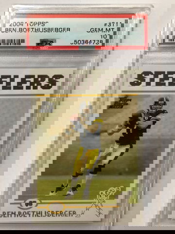 2004 Topps Ben Rothlisberger Rookie Gem Mint 10