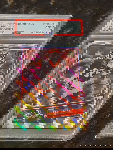 2020 Donruss Tee Higgins The Rookies RC #TR-TH PSA 9 MINT