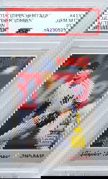 2019 Topps Heritage #413 Gleyber Torres Action Variation  PSA 10