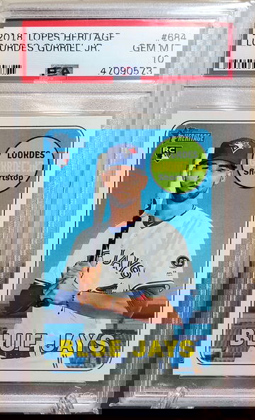 Lourdes Gurriel Jr 2018 Topps Heritage RC Rookie PSA 10