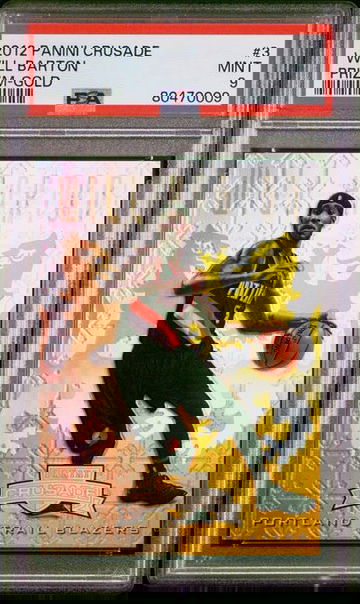 2012 Panini Crusade Will Barton Gold Prizm #3 PSA 9 [BK-2B.7]