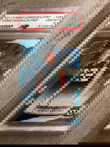 2017 Optic Christian McCaffrey PSA 10 Gem Mint