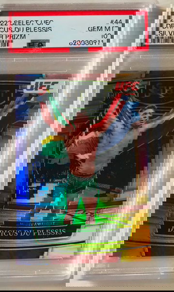 2022 Select MMA UFC - Dricus Du Plessis Rookie RC - Silver Holo Prizm PSA 10