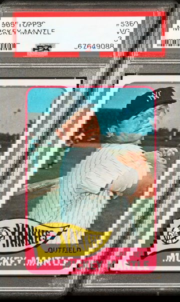 1965 Topps Mickey Mantle #350 PSA 3 VG 