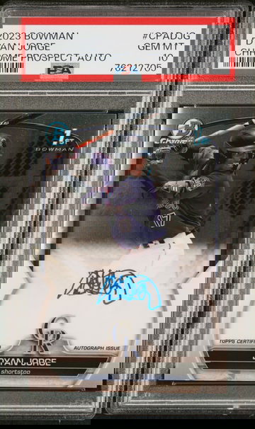 2023 Bowman Chrome Dyan Jorge #CPADJG Auto PSA 10