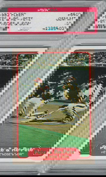 1982 Fleer Pete Rose Pete & Re-Pete PSA 10 Gem-Mint