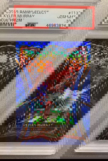 KYLER MURRAY 2019 SELECT BLUE PRIZM #/149 ROOKIE PSA 10 GEM MINT