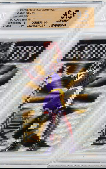 Kobe Bryant 1999-00 SkyBox Dominion Game Day 2K Warp Tek #2 BGS 9.5 GEM MINT