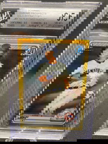 2020 Bowman Chrome Anthony Volpe Gold Refractor #/50