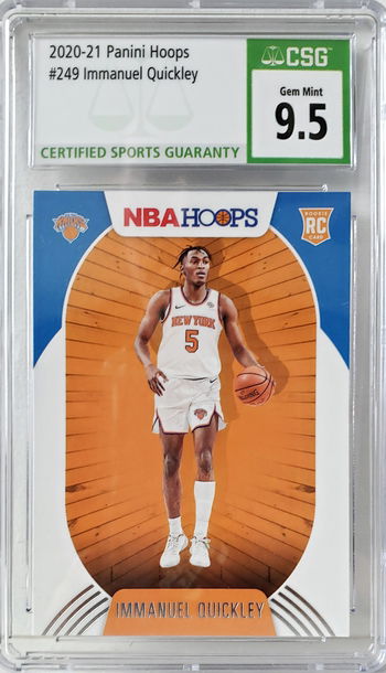 2020-21 Panini Hoops Immanuel Quickley #249 CSG 9.5