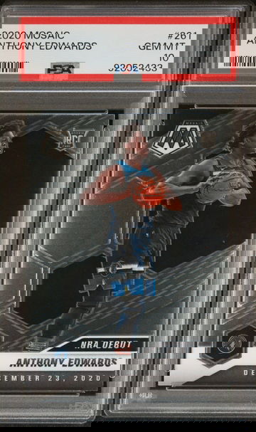 2020 PANINI ANTHONY EDWARDS MOSAIC #261 PSA 10