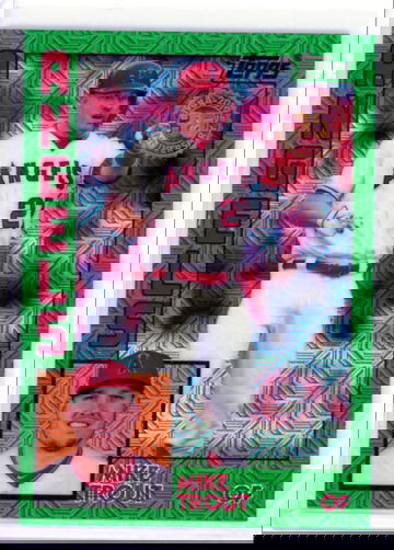 2019 Topps Silver Pack #T84U-1 Mike Trout Green Refractor