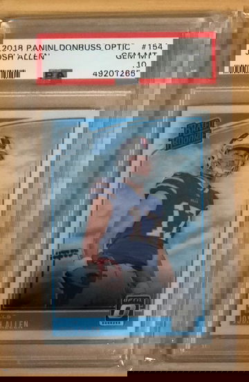 2018 Donruss Optic #154 Josh Allen Rated Rookie RC PSA 10 Gem Mint Bills
