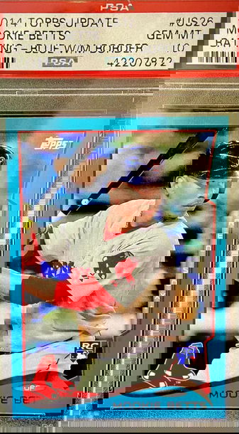 2014 Topps Update Mookie Betts Walmart Blue RC PSA 10 POP 46