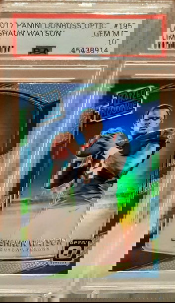 2017 Donruss Optic Lime Prizm Deshaun Watson PSA 10 Gem Mint 