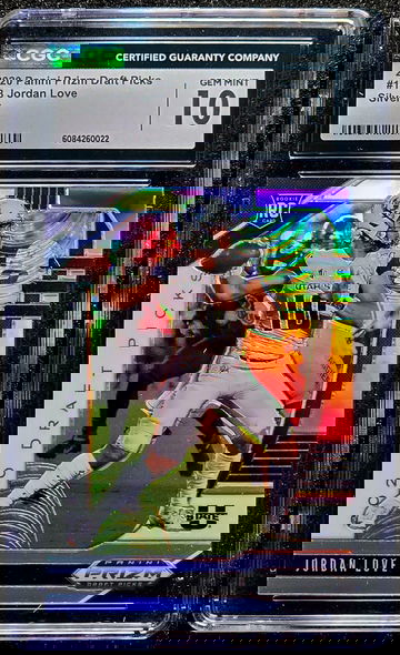 2020 Panini Prizm Draft Picks #148 JORDAN LOVE Silver RC Rookie CGC 10 Gem Mint 