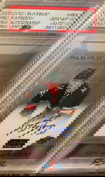 2020 O.P.C. Platinum Kirill Kaprizov Auto PSA 10