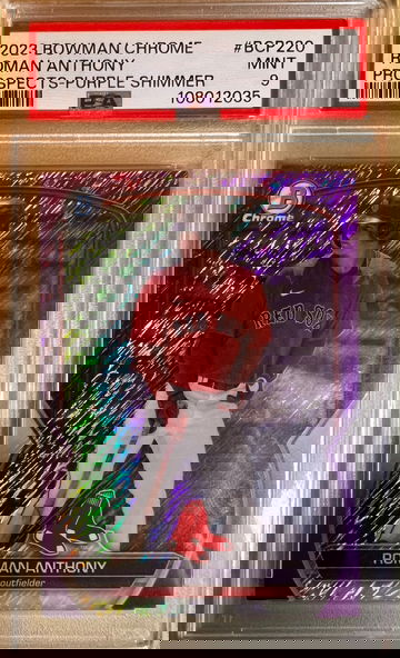 2023 Bowman Chrome Roman Anthony Purple Shimmer