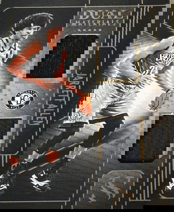 Jarrett Allen 2024-25 Panini Silhouette Dual Materials Relic game Used Nets