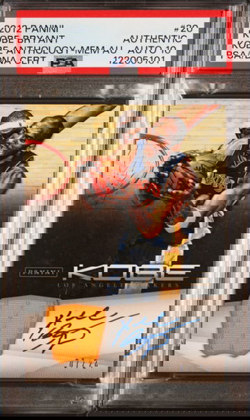 2012 KOBE BRYANT PANINI KOBE ANTHOLOGY /24 PSA AUTHENTIC