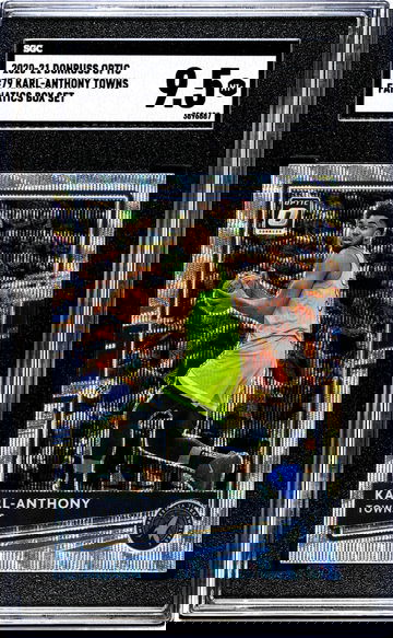 2020-21 Donruss Optic #79 Karl-Anthony Towns Fanatics Box Set SGC 9.5