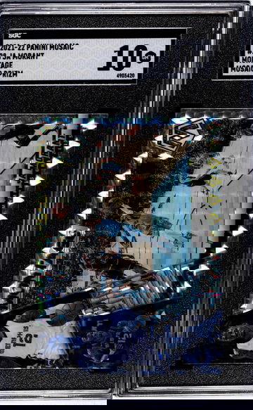 2021-22 Panini Mosaic #28 Ja Morant Montage Mosaic Prizm SGC 10