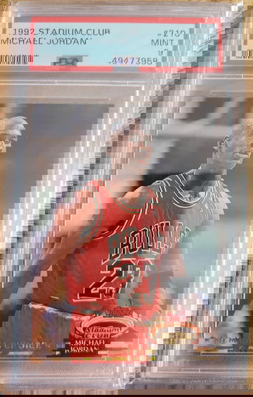 1992 Stadium Club Member's Choice Michael Jordan PSA 9