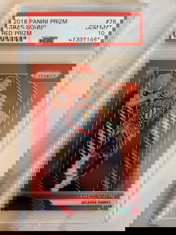 2018 Trae Young Red Prizm /299 PSA 10
