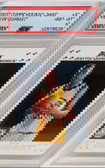 2008 Topps Kevin Durant Rookie #2 PSA 8 Brooklyn Nets