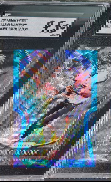 2019 Panini Prizm Lamar Jackson Blue Wave /199 SGC 9.5