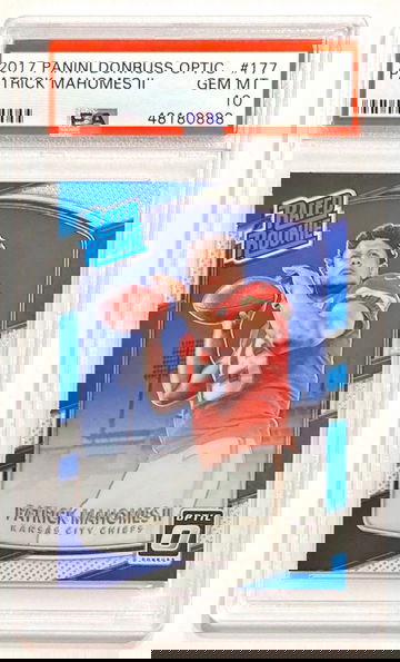 2017 Panini Donruss Optic Patrick Mahomes II #177 Rated Rookie PSA 10 Gem Mint