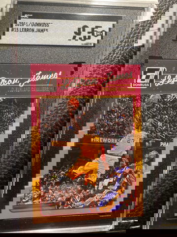 2016-17 Donruss #15 Lebron James SGC 9.5 Mint with Kobe Bryant