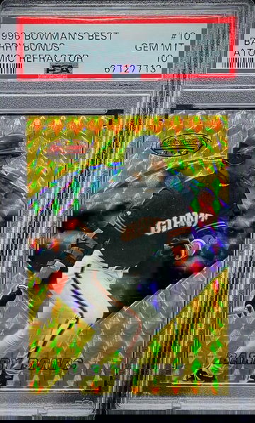 1996 Bowman's Best Barry Bonds Atomic Refractor - PSA 10 (pop 10)