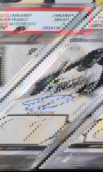  Wander Franco 2022 topps Luminaries Hit kings Auto Relics
