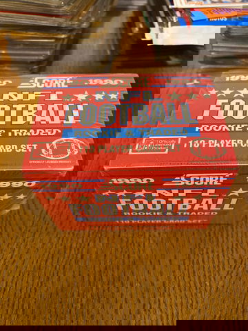 1990 SCORE NFL Football Rookie and Traded 110 Card Set FACTORY SEALED