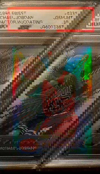 1994 Topps Finest Refractor w/ Coating #331 Michael Jordan PSA 10 GEM MINT