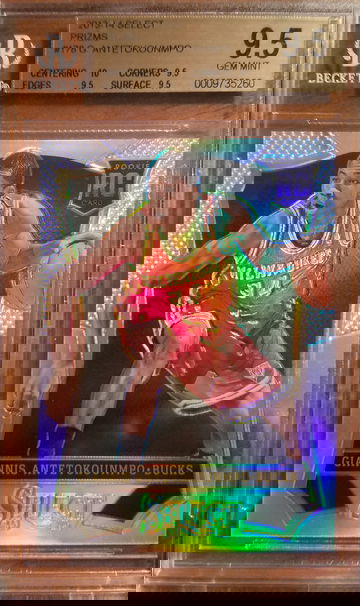 Giannis Antetokounmpo RC Select Silver Prizm BGS 9.5 Gem Mint+