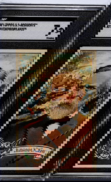 1956 Topps U.S. Presidents #22 Rutherford B. Hayes SGC 7 NM