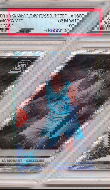 2019-20 Optic Fanatics Silver Wave Rated Rookie Ja Morant Grizzlies PSA 10 Gem