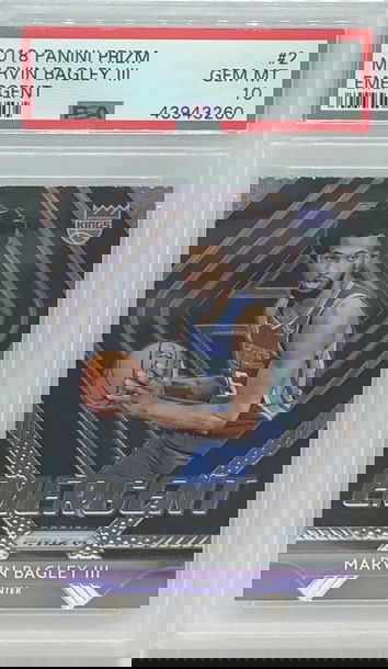 2018 Prizm Emergent Marvin Bagley III PSA 10