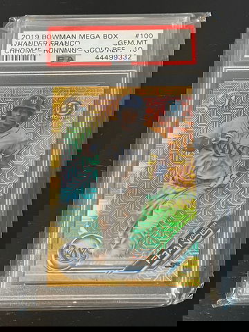 2019 Bowman Chrome Mega Wander Franco Gold Refractor #/50 PSA 10