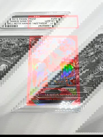 2015 Panini Prizm Jameis Winston Red Prizm #244 PSA 10 GEM MINT POP 6 Saints 