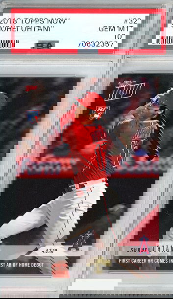 2018 TOPPS NOW SHOHEI OHTANI #32 ROOKIE RC ANGELS PSA 10 GEM MT