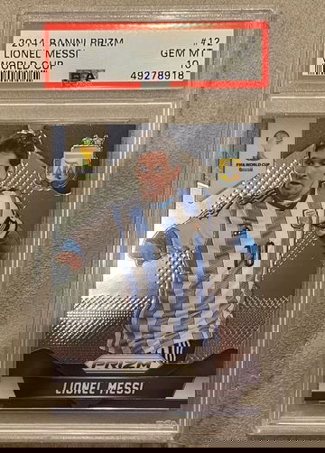 2014 Panini Prizm Lionel Messi PSA 10
