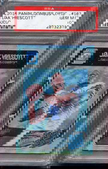 DAK PRESCOTT OPTIC  HOLO SILVER PRIZM PSA 10 POP=71 LOW
