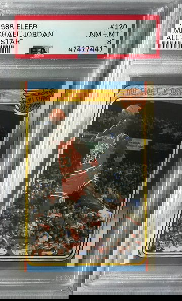 Michael Jordan 1988 Fleer All-Star #120 - PSA 8