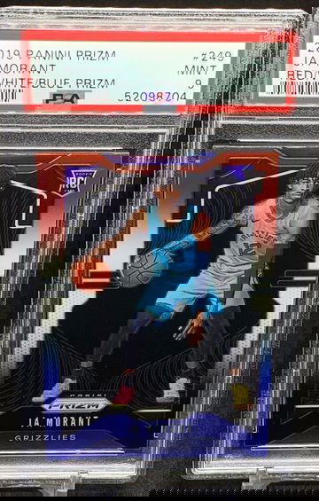 Ja Morant 2019 Mosaic Red White Blue Prizms Rookie RC #219 PSA 9 Mint Grizzlies
