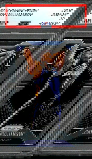 Zion Williamson 2019 Prizm RC PSA 10