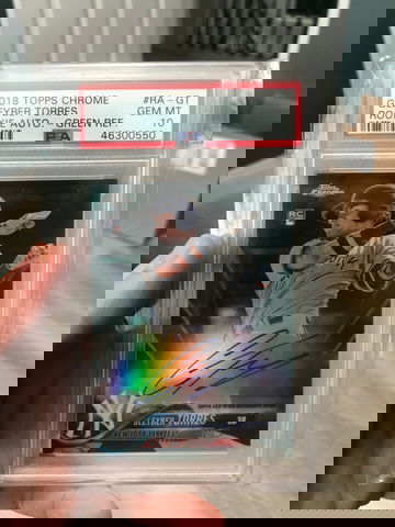 Gleyber Torres Topps Chrome Green Refractor RC Auto #/99 PSA 10 (POP 6!!!)